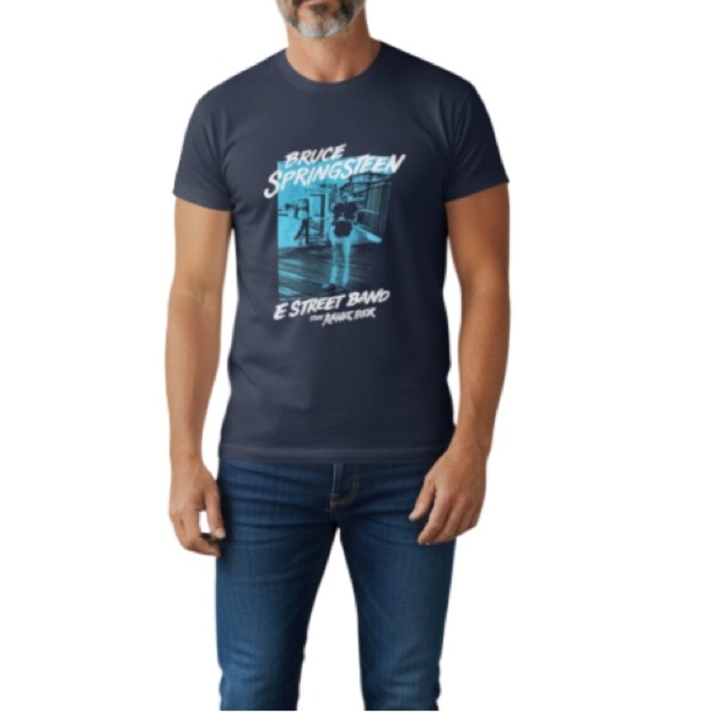 Bruce Springsteen E Street Band The River Tour Concert Tee Navy Graphic Tee XL